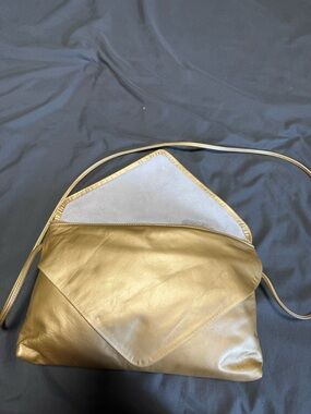 Gold Envelope Crossbody Bag - Elegant Women's Shoulder Purse